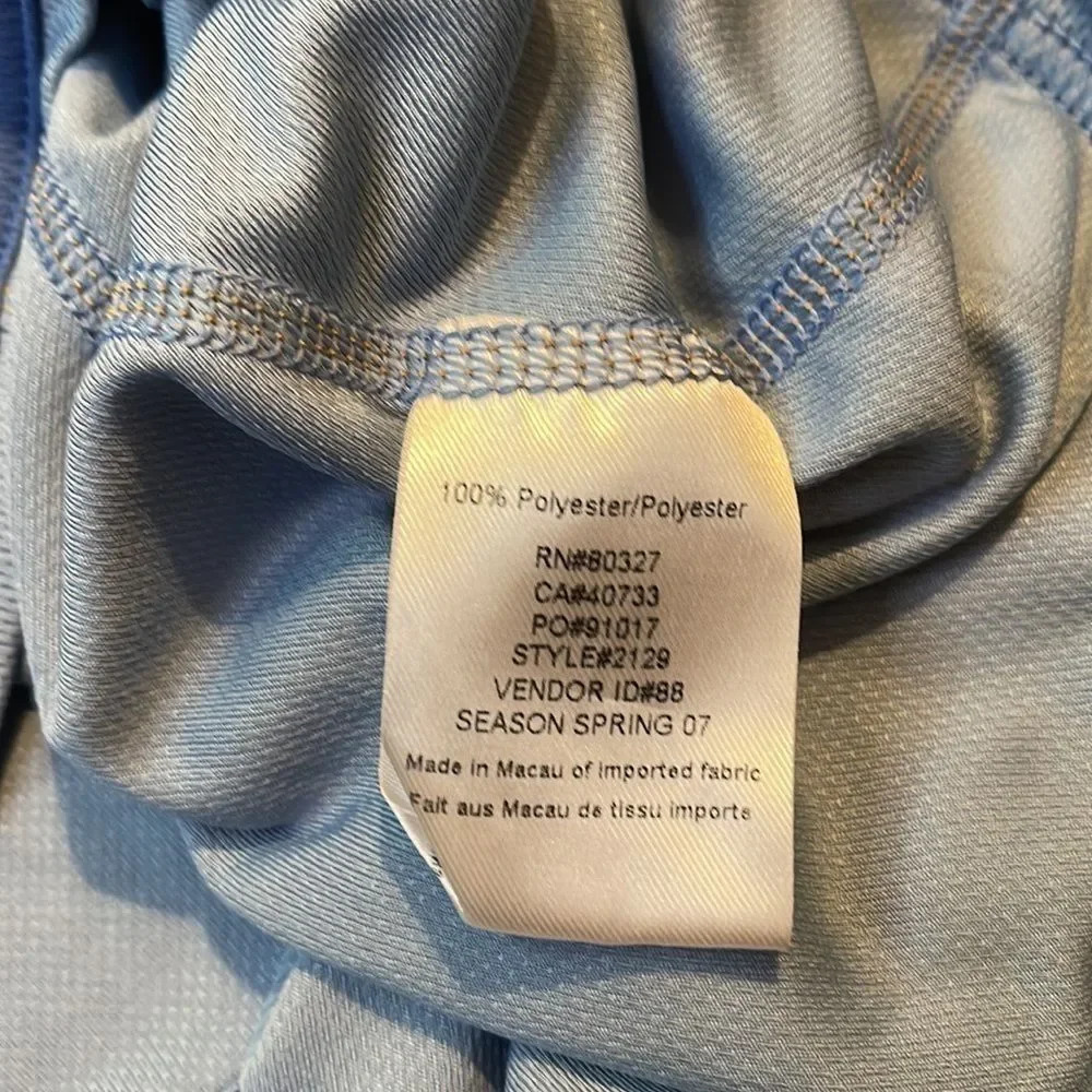 Ladies Pearl Izumi Size L Polyester Baby Blue Workout Tank Top - Picture 7 of 9